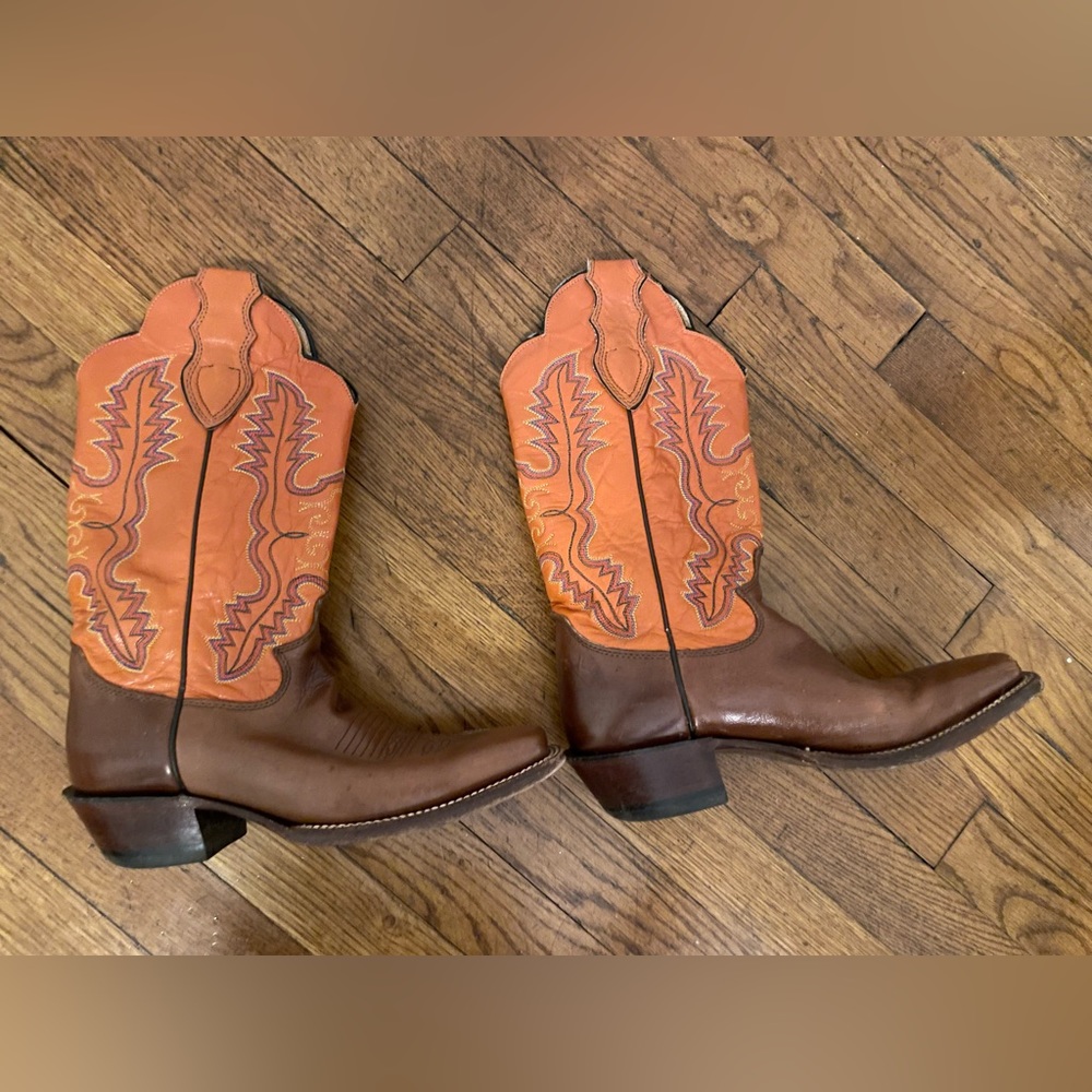 Gorgeous Vintage Justin Cowboy boots size 7 - Picture 5 of 9